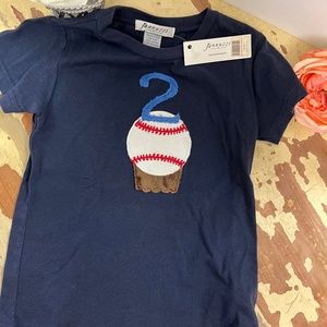 Boys Tee w/Baseball ⚾️ & #2
